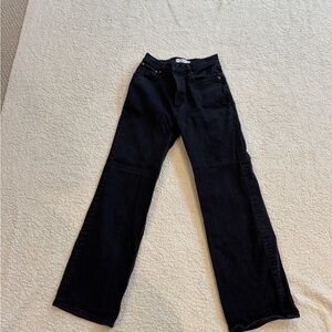 Abercrombie & Fitch Women's 90s Relaxed Jean High Rise - Black